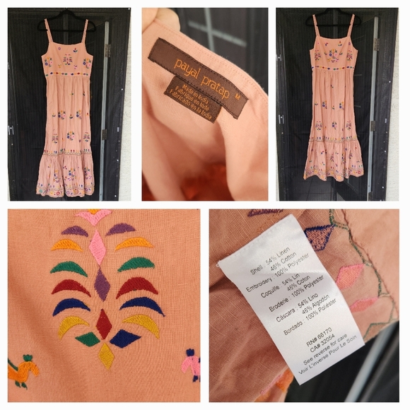 Anthropologie Payal Pratap Amber Embroidered Maxi Dress - Picture 2 of 2